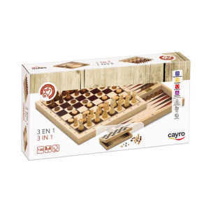 Ajedrez-damas-backgamon plegable cayro 1