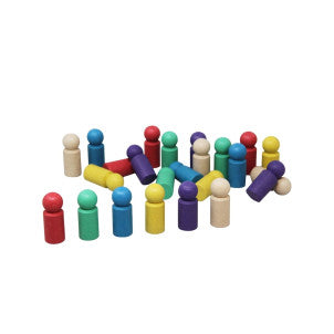 Set de 24 peones 45 mm en 6 colores wissner 1