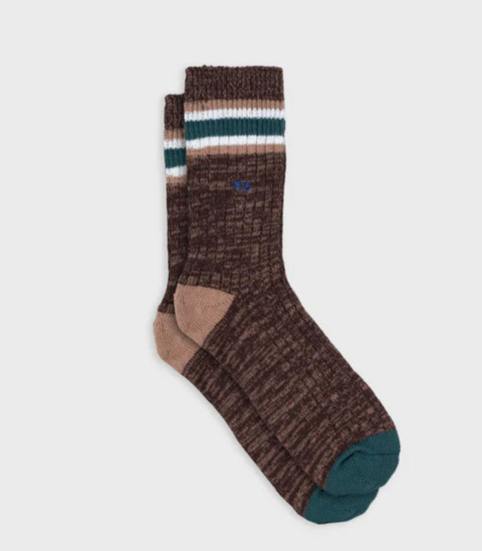 Calcetines billy belt thick cotton brown 2