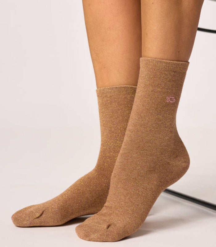 Calcetines mujer billy belt liso glitter cooper 1
