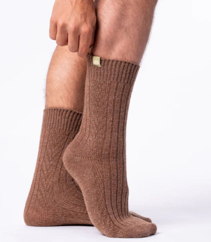 Calcetines billy belt lana brown 1