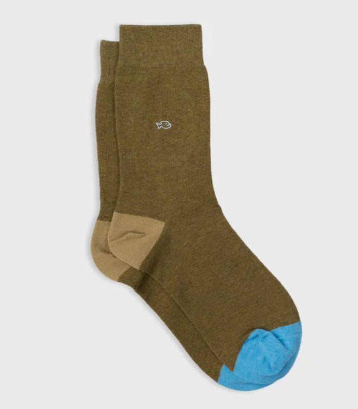 Calcetines billy belt liso olive 2