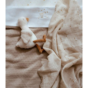 Manta punto moises beige suave little dutch 2