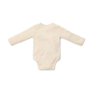 Body manga larga cruzado newborn naturals beige 2-4 meses little dutch 2