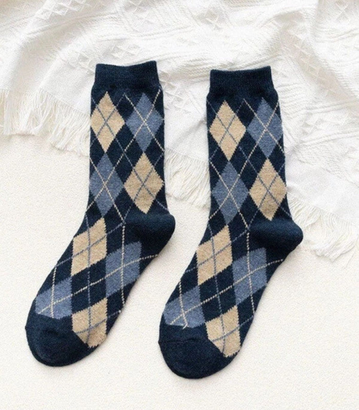 Calcetines gohobi escoces azul 1