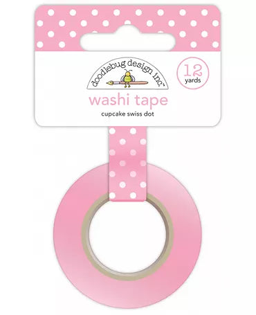 Washi Tape Doodlebug Rosa topos 1