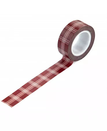 Washi Tape Echo Park cuadros granates 1