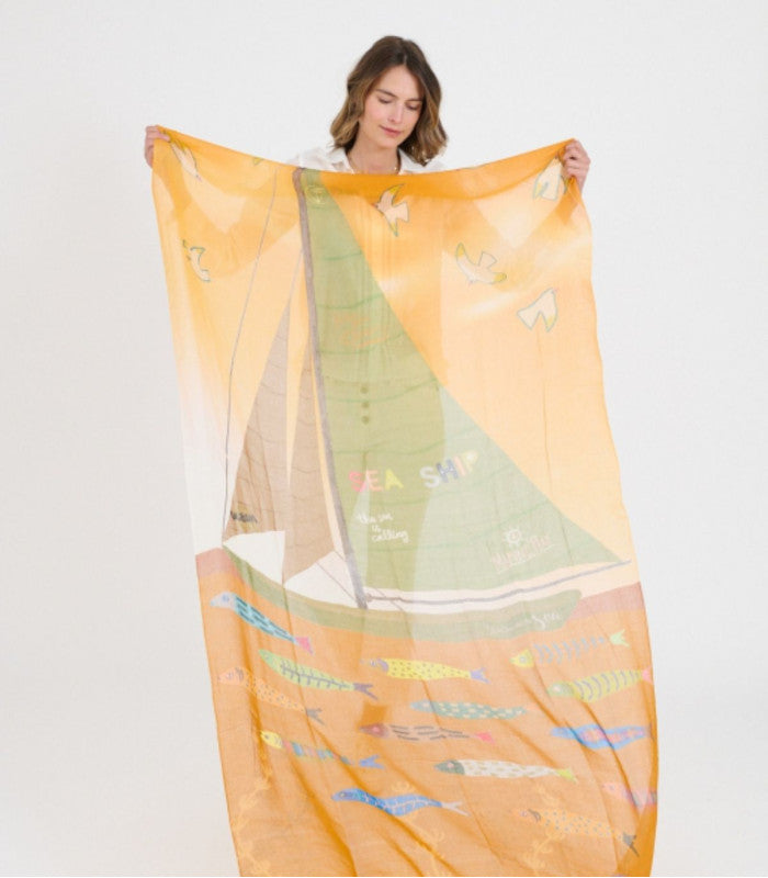 Fular gertrud orange storiatipic 2