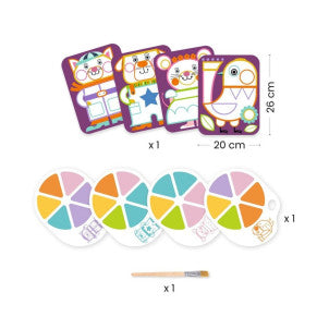 Pintura con paleta los mofletudos djeco 2