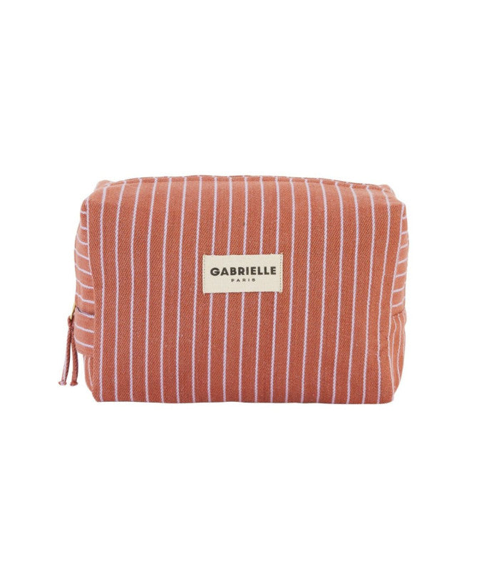 Neceser rayures lilas gabrielle paris 1