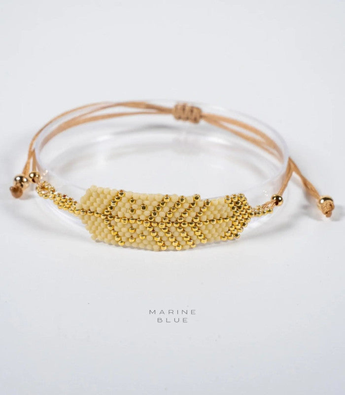 Pulsera solo feather copper sky marine blue 1