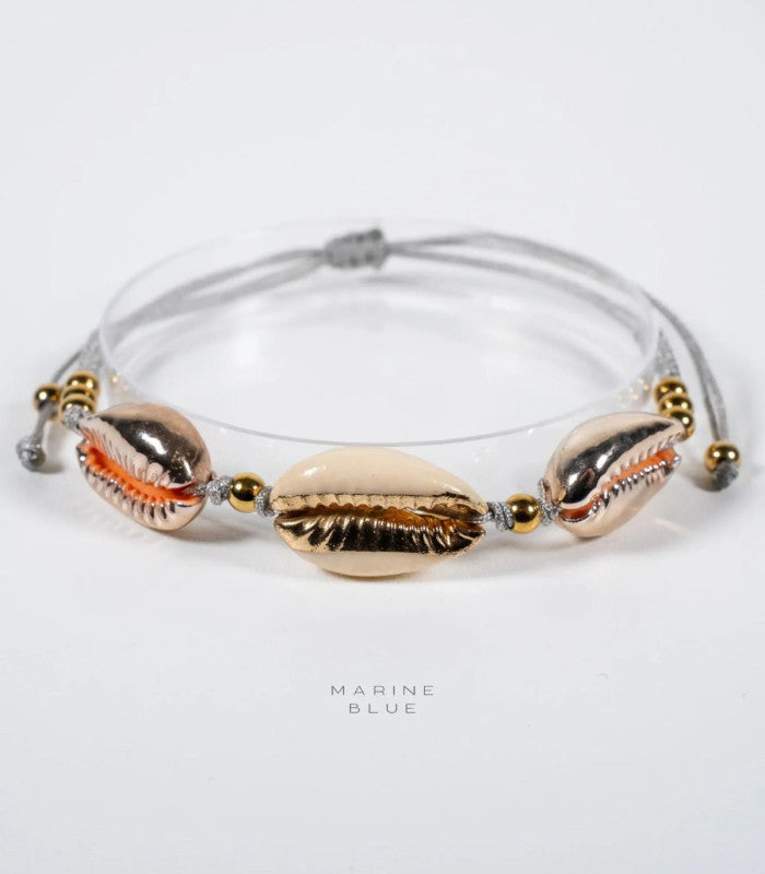 Pulsera cowrie 3 misty moon marine blue 1