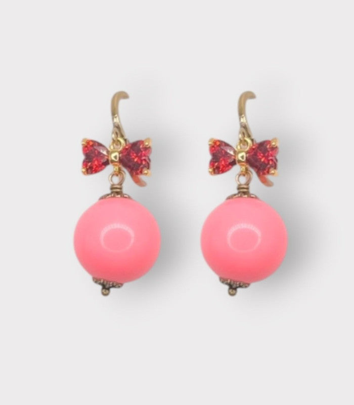Pendiente guimauve boule pink julie sion 1