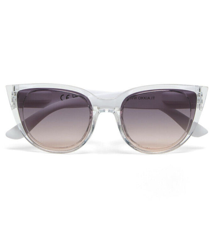Gafas de sol okkia silvia transparent white black lens 1