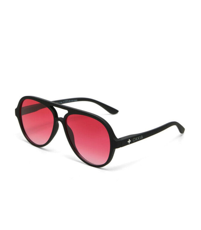 Gafas de sol okkia alessio black red lens 2