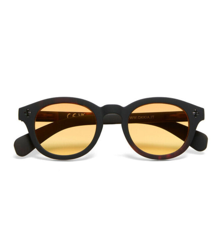 Gafas de sol okkia milano black havana yellow lens 1