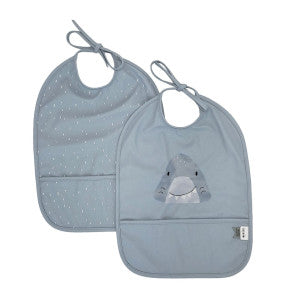 Pack 2 baberos impermeables mr. shark trixie 1