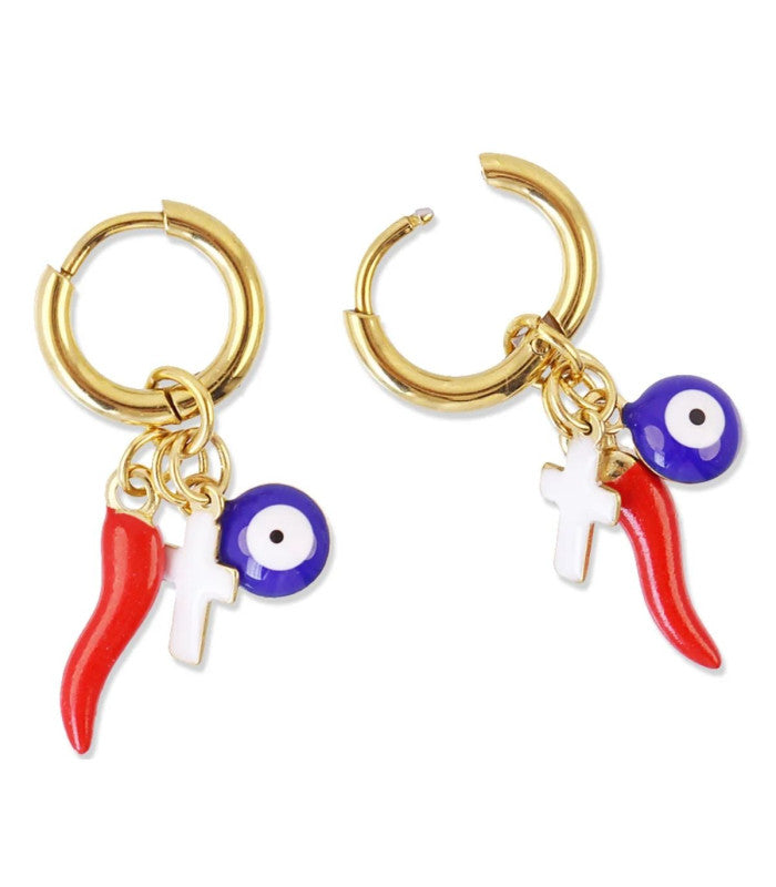 Pendiente cornicello fate rojo anartxy 2