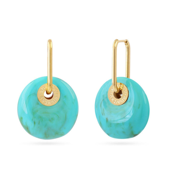 Pendiente marbles xyra turquesa anartxy 1