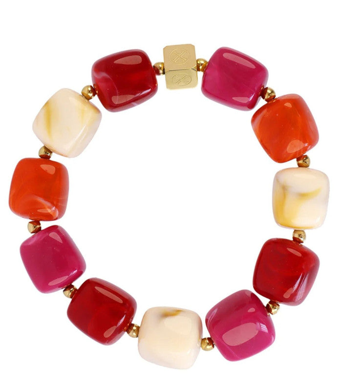 Pulsera marbles veina rojo anartxy 1