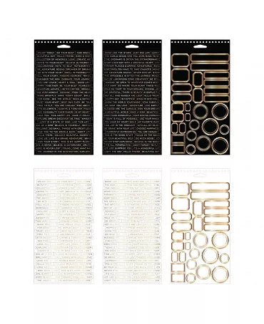 Tim Holtz Idea-ology Libro Pegatinas Metálicas 354ud 2