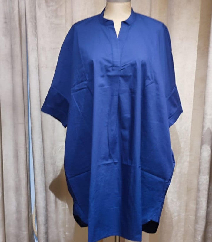 Vestido liso azul emma & gaia 1