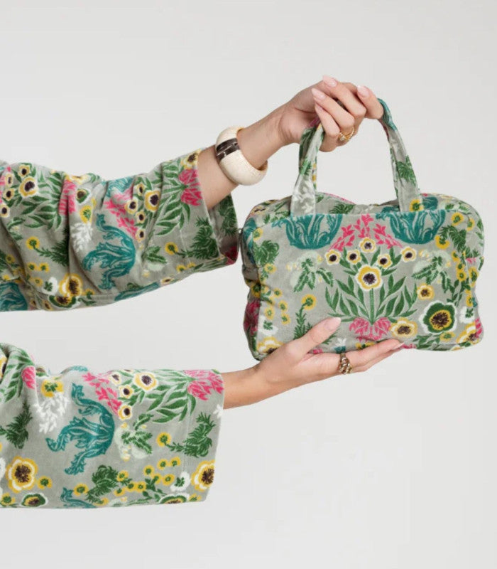 Bolso velvet pequeño swainston green les touristes 2