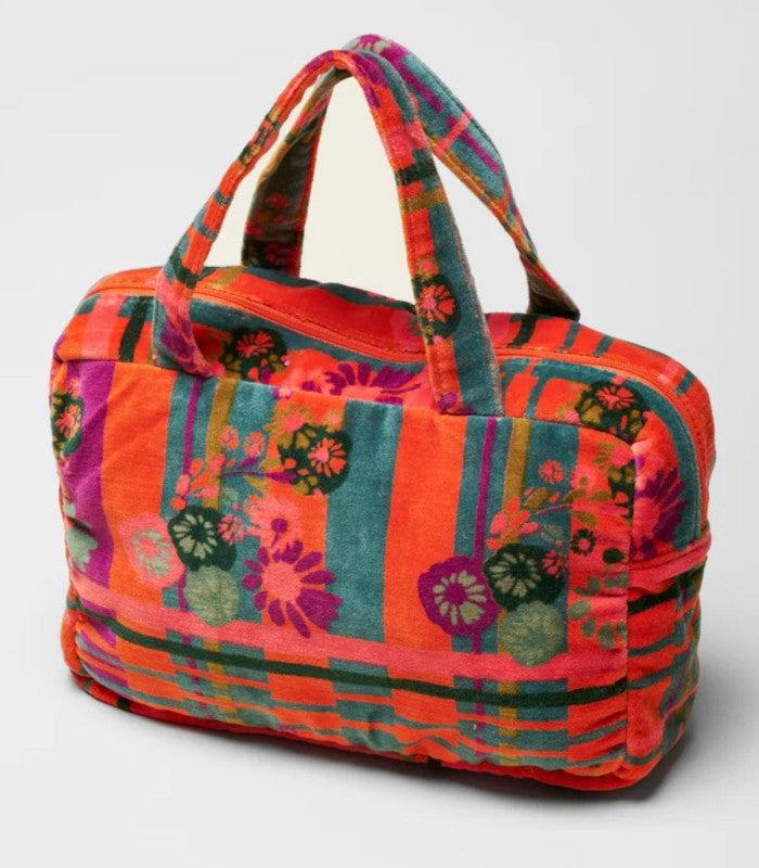 Bolso velvet pequeño dundee orange les touristes 1