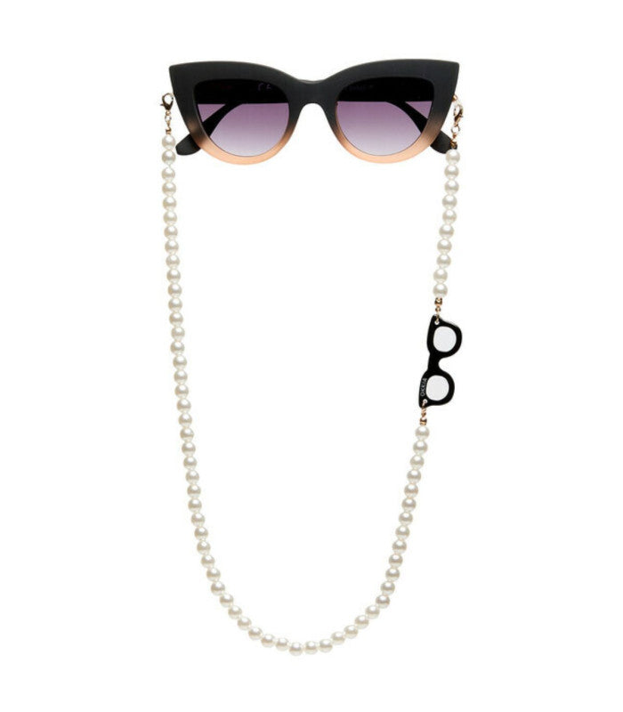Cadena para gafas okkia sphere white pearl 1