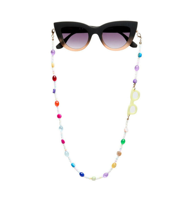 Cadena para gafas okkia bohemien multicolor beige 1