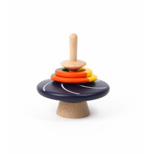 Trompo de madera balancing blue wooderful life 1