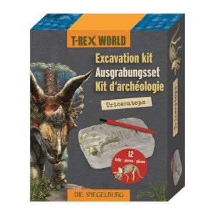 Set de excavacion triceratops t-rex world spiegelburg 2