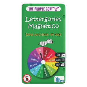Juego magnetico de viaje lettergories to go the purple cow 1