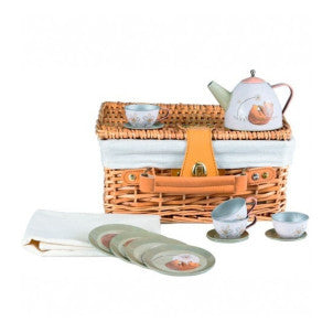 Cesta de mimbre con set de te bosque egmont toys 1