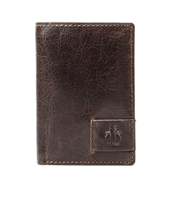 Cartera vertical crunch marron rosme 1