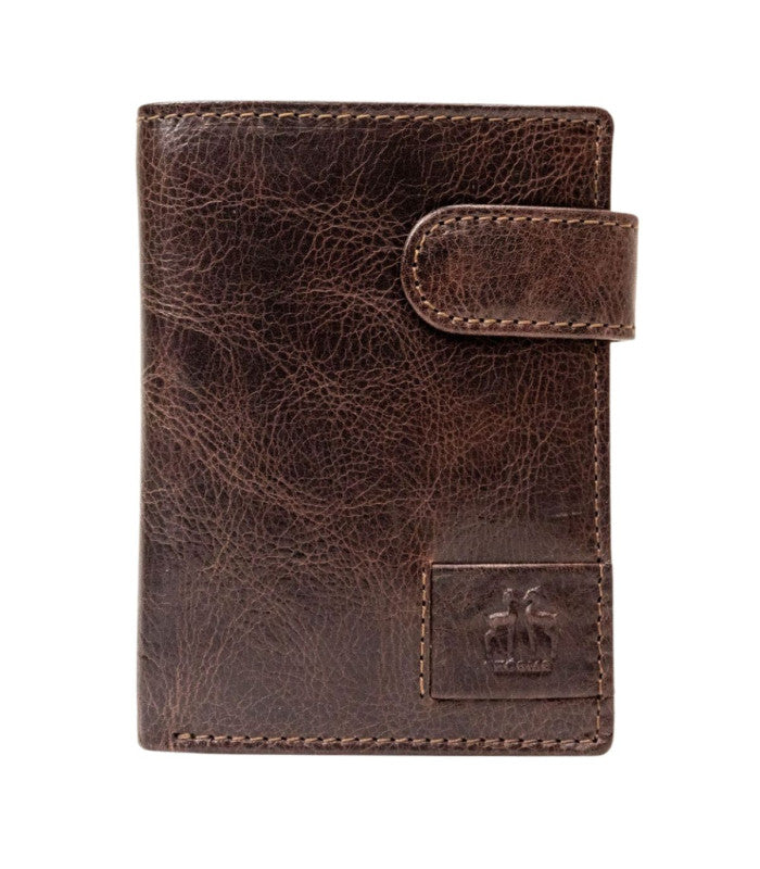 Cartera clip crunch marron rosme 1