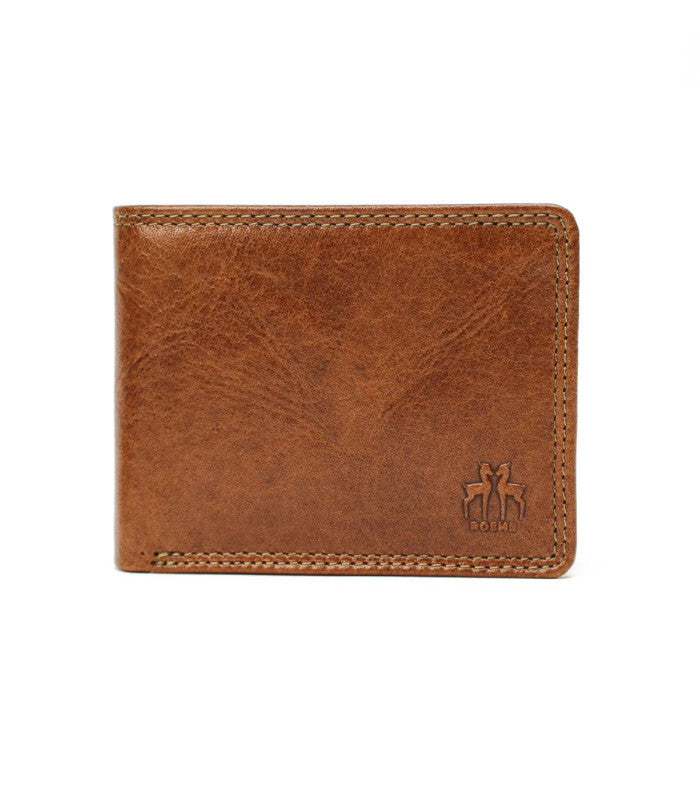 Cartera americana crumple cuero rosme 1