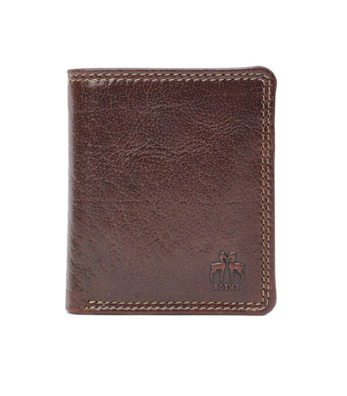 Cartera crumple monedero marron rosme 1