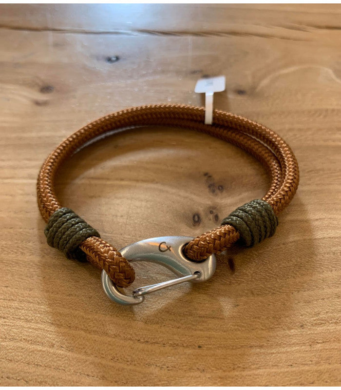 Pulsera de hombre nautic ocre cx handmade 1