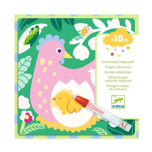 Colorea magico animales bebe del jardin djeco 1