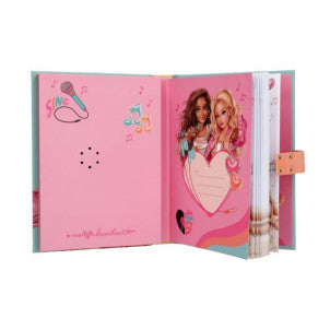 Diario con codigo secreto y sonido music top model 2