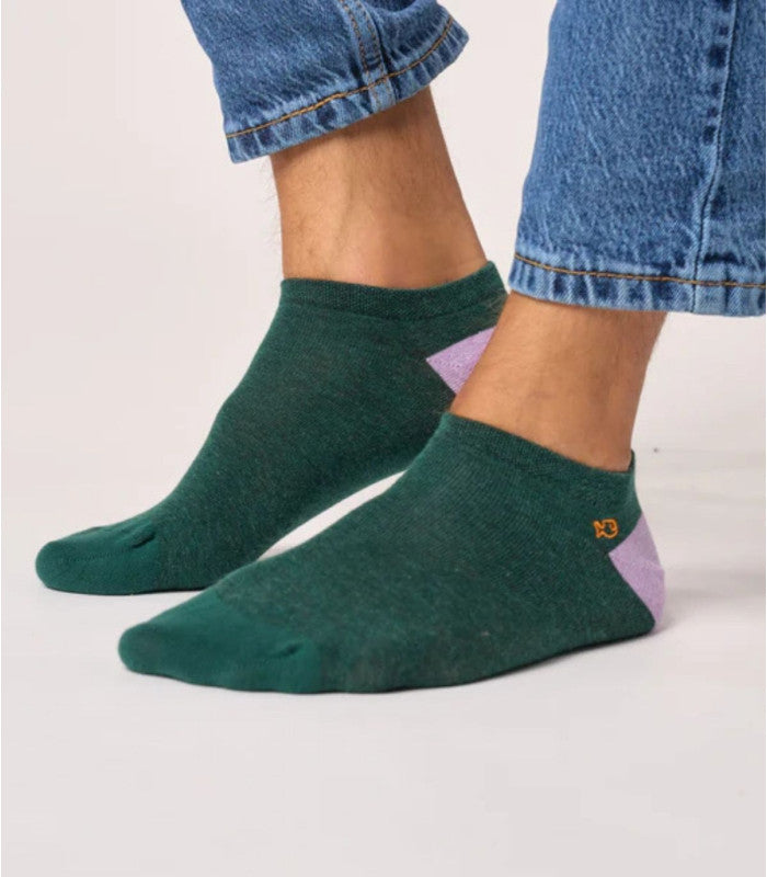 Calcetines tobilleros billy belt mottled green 1