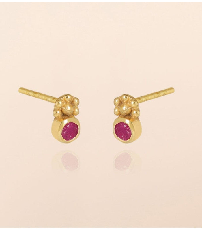 Pendiente bahja ruby round muja juma 2