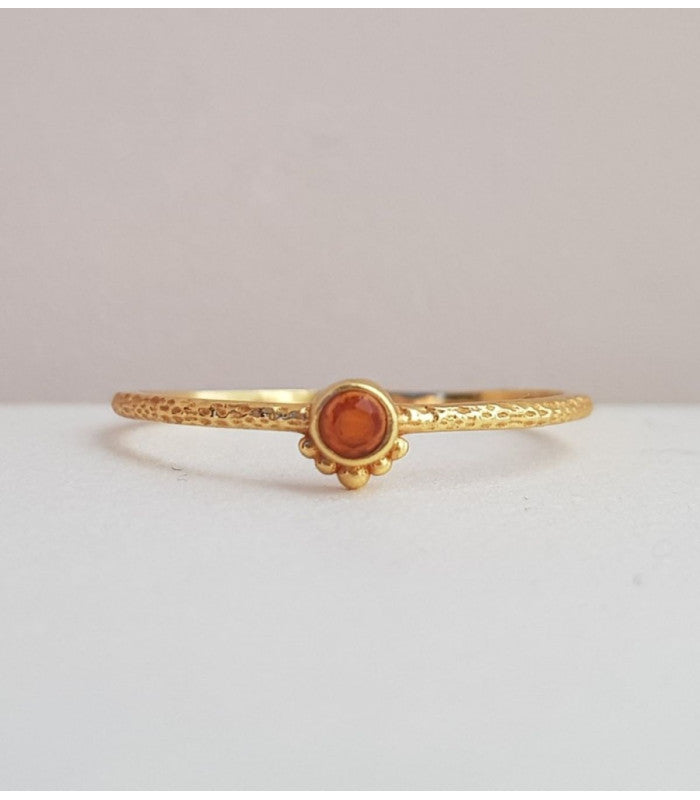 Anillo lamia red agate round muja juma 1