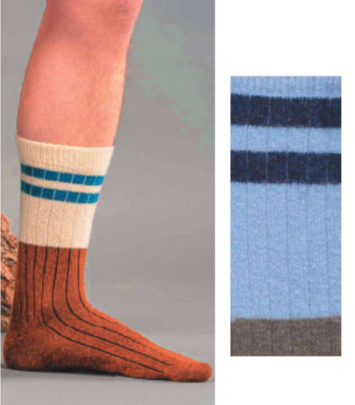Calcetines amsterdam hombre mink blue woolsens 1