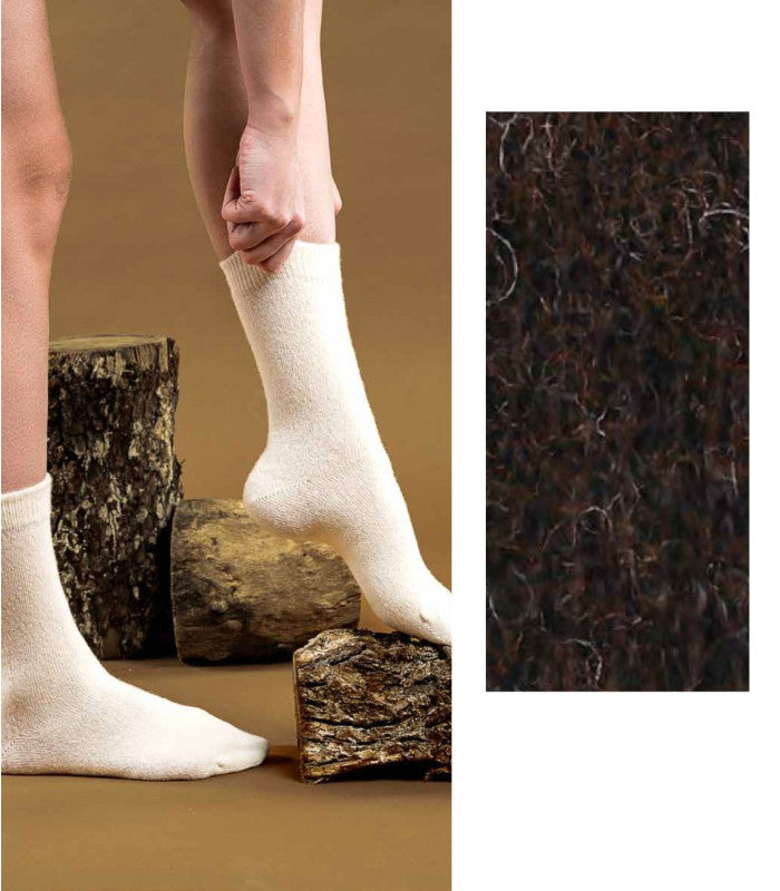 Calcetines oslo mujer brown woolsens 1