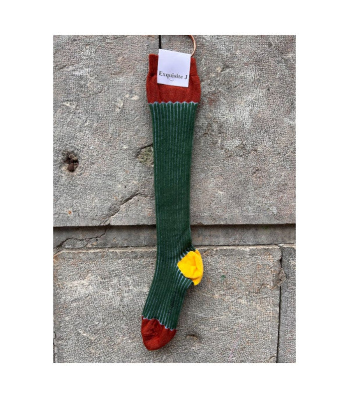 Calcetines altos retro rib studio exquisite j 1