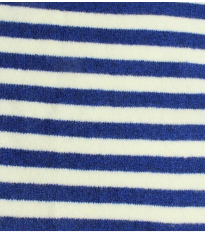 Fular triangular de punto a rayas bleu fonce atoll-palme 2