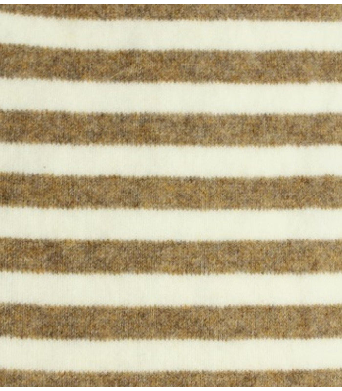 Fular triangular de punto a rayas beige atoll-palme 2