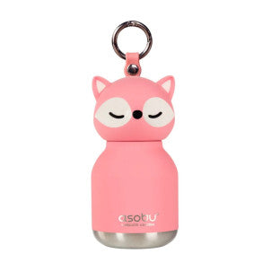 Mini botella termica 200ml zorro rosa asobu 1